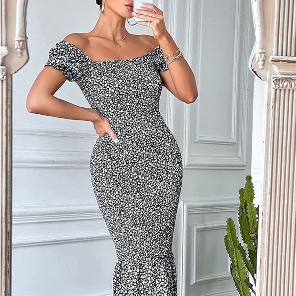 PRETTYGARDEN Floral Midi Bodycon  Dress - Picture 5 of 17